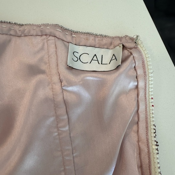 Vintage Scala Sequin Strapless Beaded Corset Top with Geometric Pattern - Picture 7 of 14